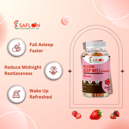 Saflon Melatonin Sleep Well Gummies